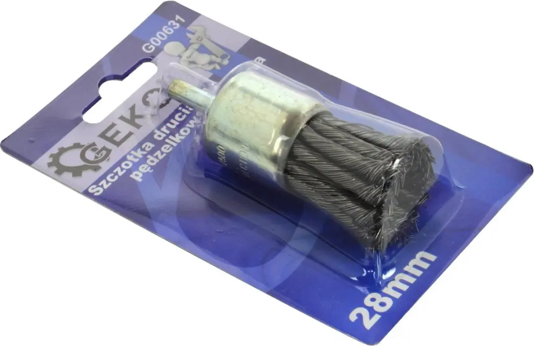 GEKO Twisted Knot Staalborstel 28mm - 6mm Schacht - afbeelding 3 van 6