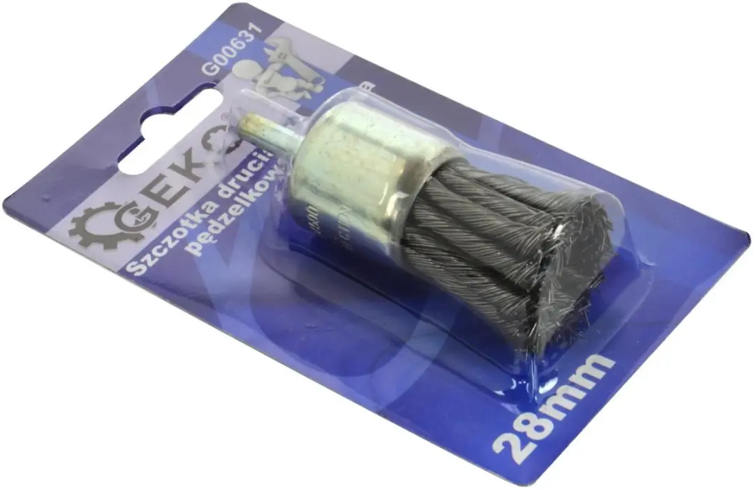 GEKO Twisted Knot Staalborstel 28mm - 6mm Schacht - afbeelding 2 van 6
