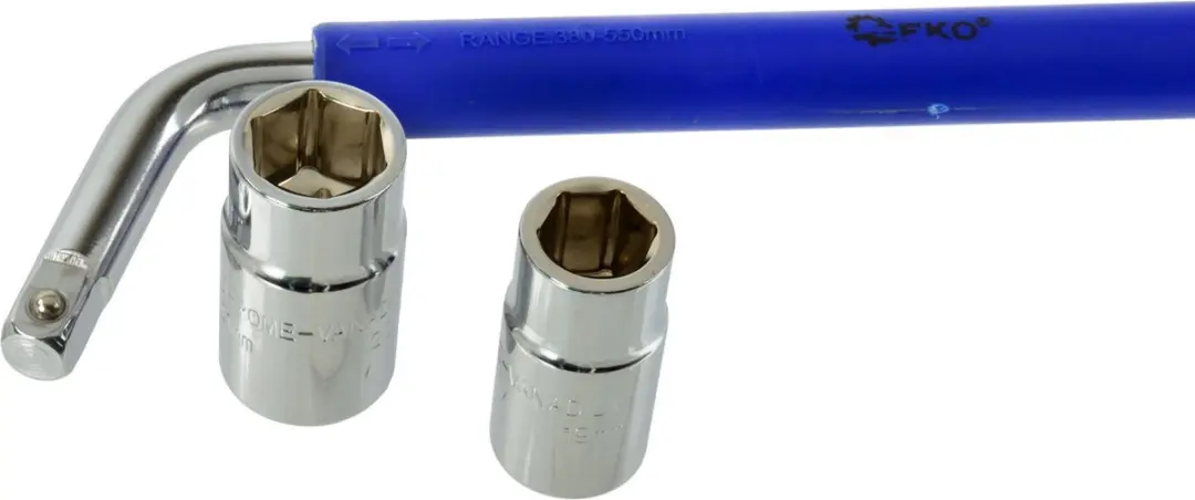 GEKO Telescopische moersleutel - Verstelbaar - Antislip - 380-550 mm - Blauw - afbeelding 3 van 6