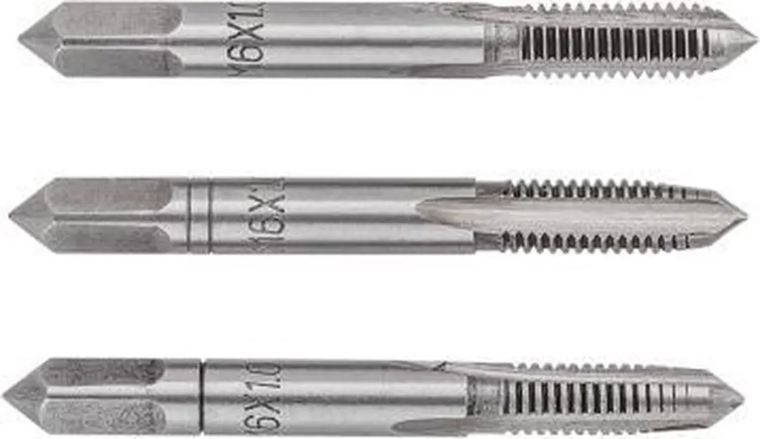 Topex M6 Machine Taps - Set van 3 - Wolfram Staal - DIN 352 - afbeelding 3 van 3