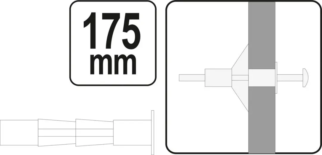 Yato YT-51452 Molly Plugtang - 175mm - afbeelding 2 van 6