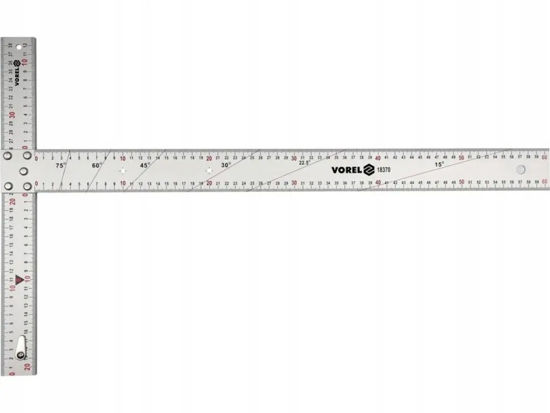 Vorel Aluminium T-Profiel Hoek 600 mm