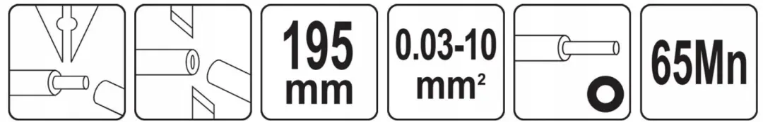 Yato Automatische Striptang YT-22753 - 0.03-10 mm² - 195 mm - afbeelding 4 van 4