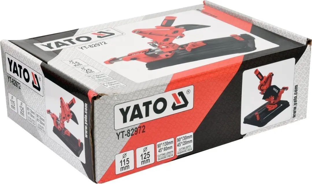 YATO Standaard voor Haakse Slijper met voeding en hoeksnijfunctie - 125mm - afbeelding 2 van 4