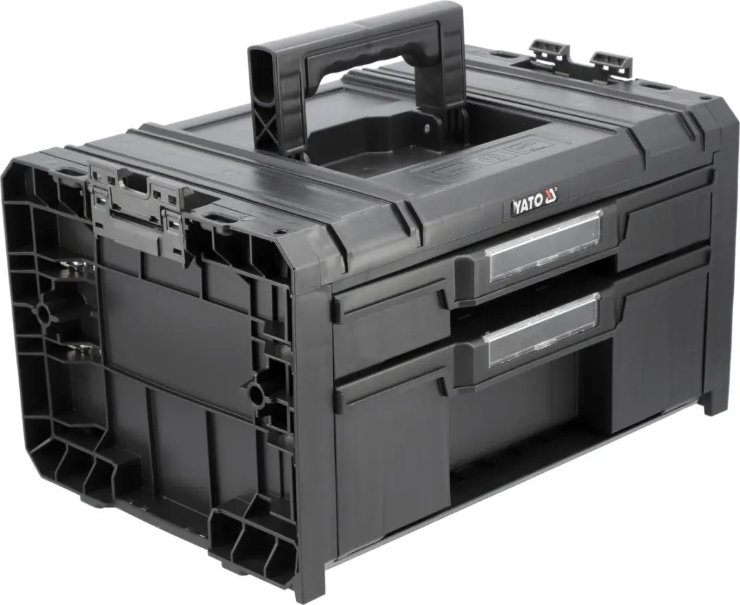 Yato S1/S12 Gereedschapskist met 2 Laden - YT-08973 - Zwart - afbeelding 3 van 4