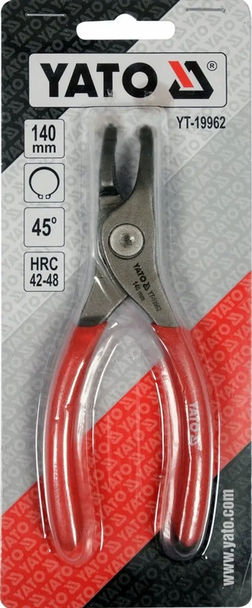 Yato Segeringtang YT-19962 - Extern gebogen - 140 mm - Rood/Zilver - afbeelding 4 van 4
