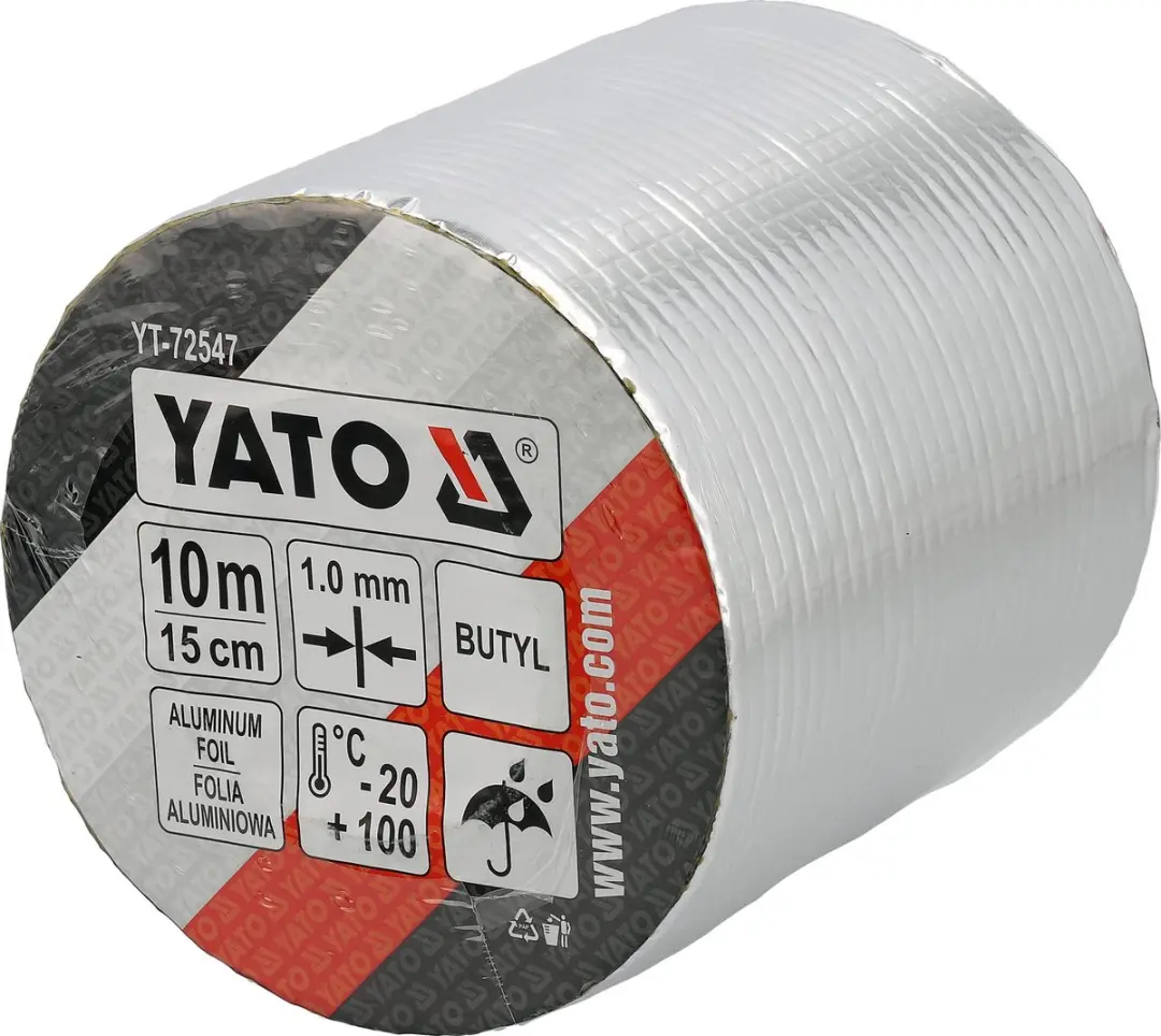YATO Hoogwaardige 300MM X 5M Butyl Reparatie Tape
