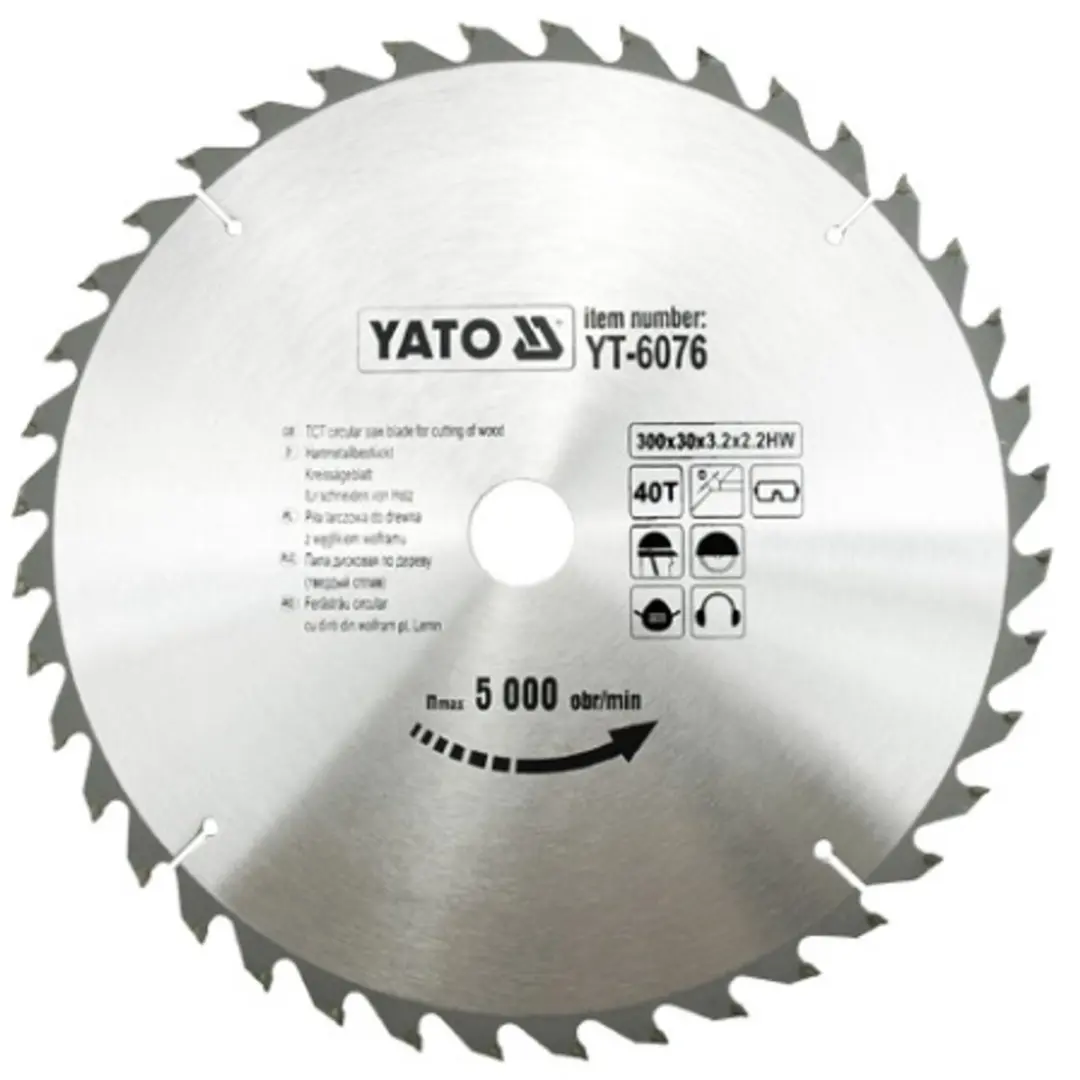 Yato YT-6076 Cirkelzaagblad Hout