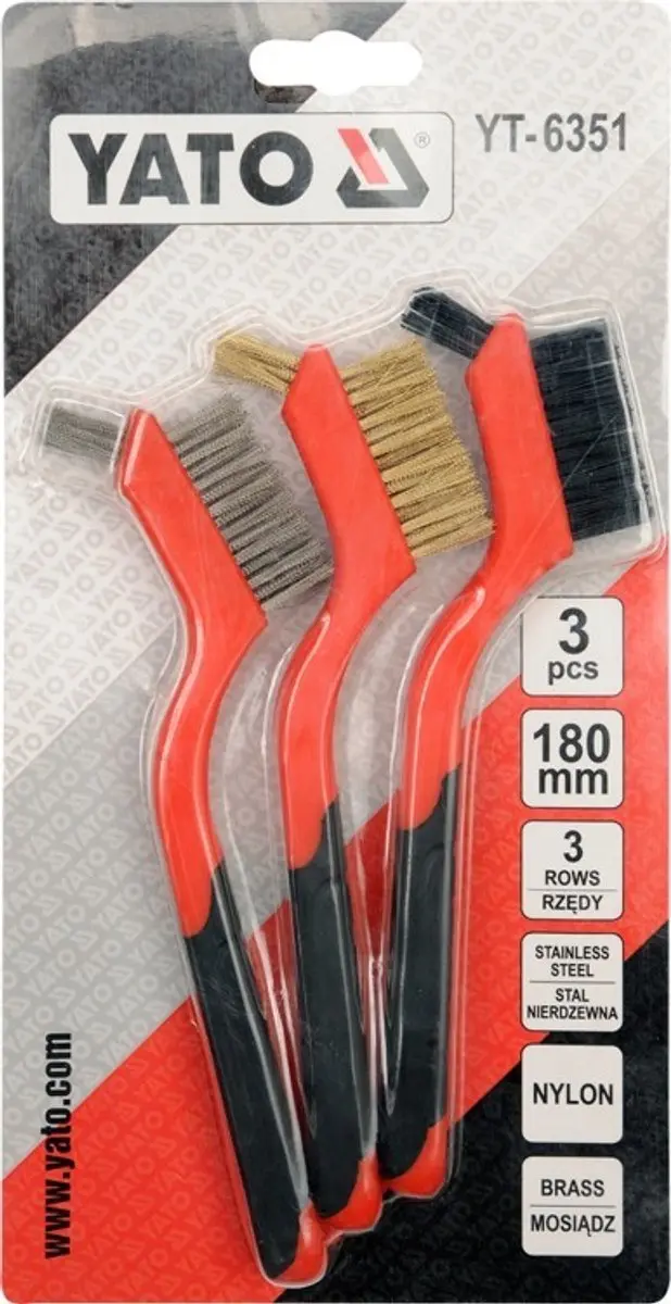 Yato Draadborstel Set YT-6351 - 3 Stuks - afbeelding 2 van 3