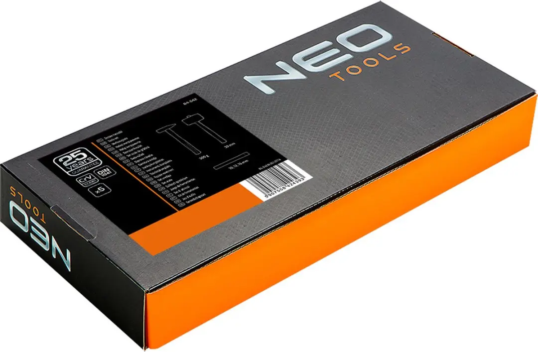 Neo Tools Hamer En Koudbeitelset 5 Delig Inleglade Koudbeitel 10,13,16mm Bankhamer 300gr Terugslag Vrije Hamer 300gr - afbeelding 5 van 5