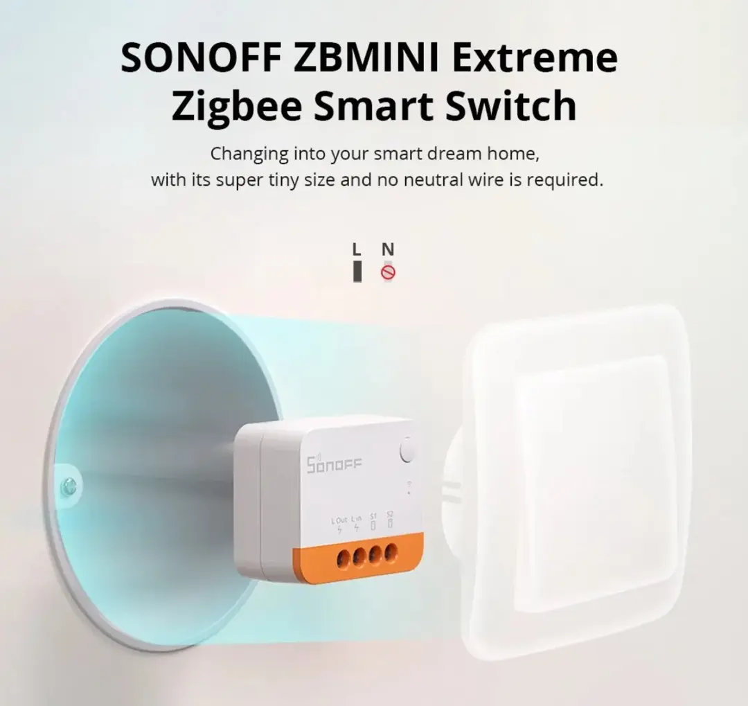 Sonoff Smart Mini Zigbee Schakelaar - 2 stuks - afbeelding 5 van 6