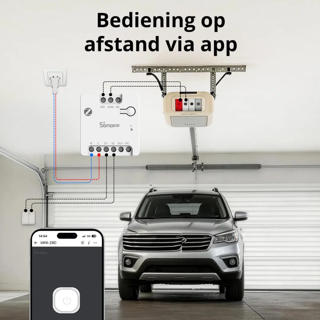 Sonoff MINI-ZBD Zigbee 3.0 Droog Contact Relais - Wit - afbeelding 6 van 6