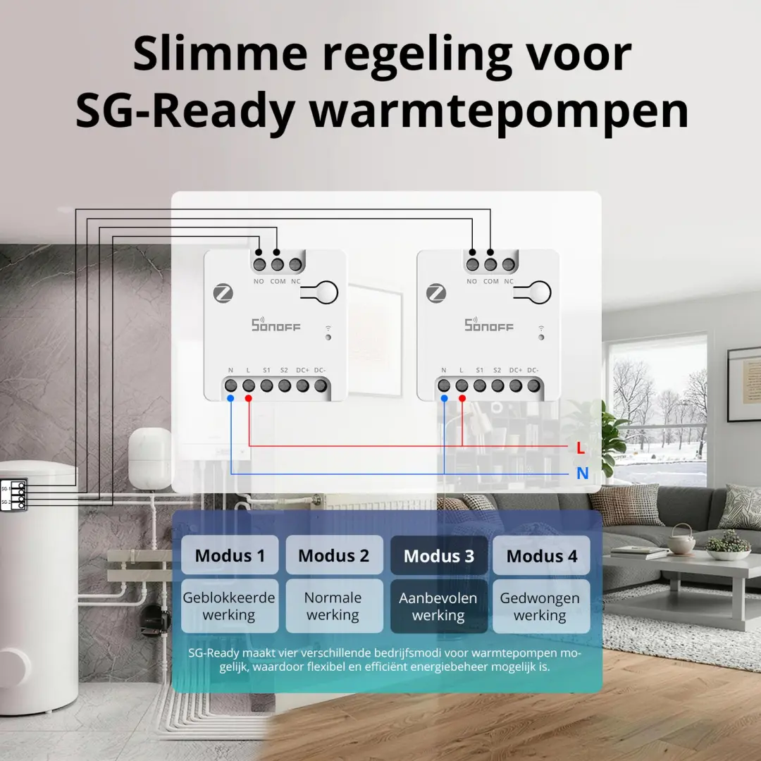 Sonoff MINI-ZBD Zigbee 3.0 Droog Contact Relais - Wit - afbeelding 4 van 6
