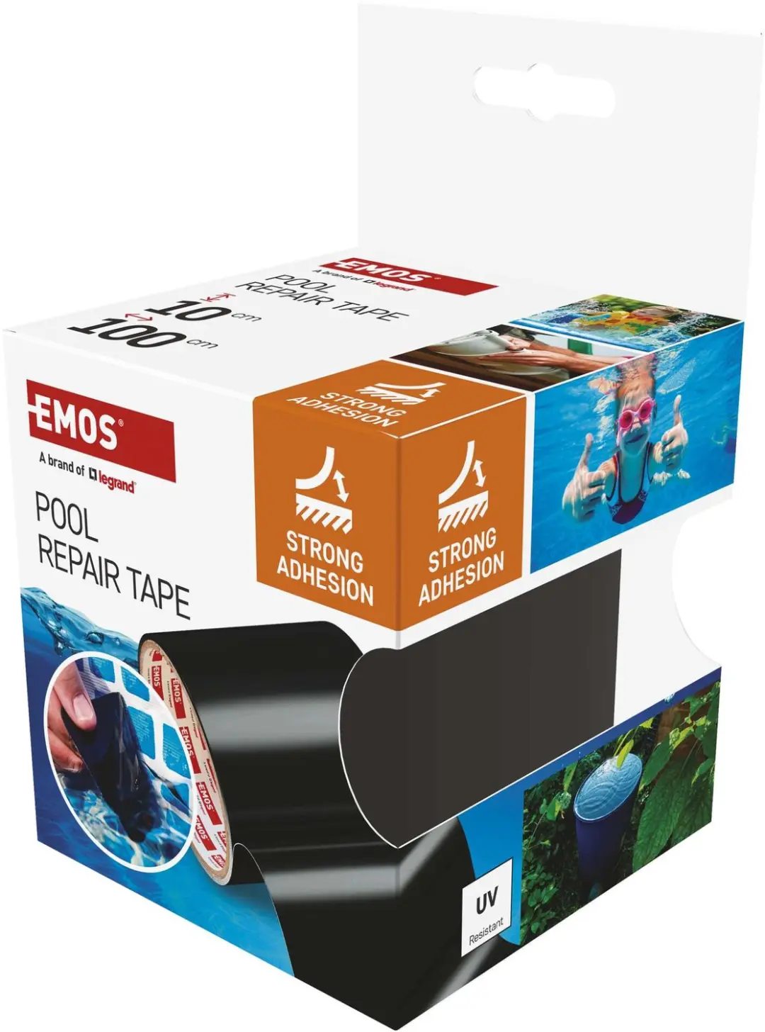 EMOS F6110 Reparatietape Zwembaden - 1m x 100mm - Zwart - afbeelding 3 van 6