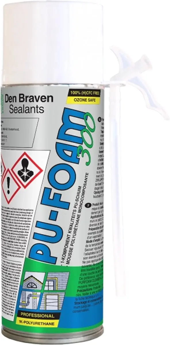 Zwaluw PU-Foam B3 Montageschuim - 300ml - Lichtgroen - afbeelding 2 van 5