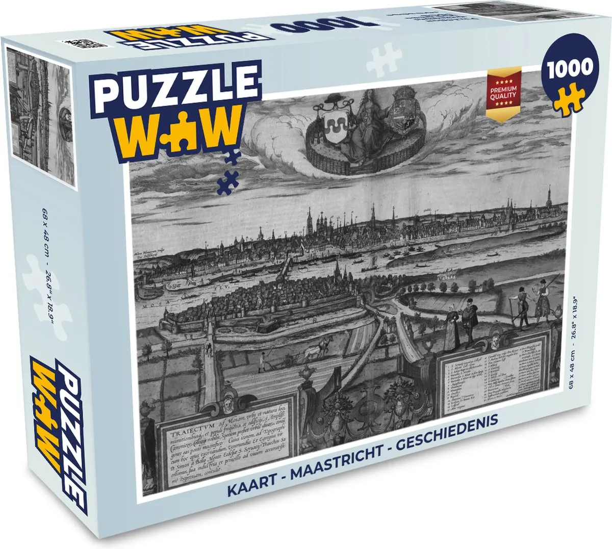 PuzzleWow Maastricht Legpuzzel 1000 Stuks