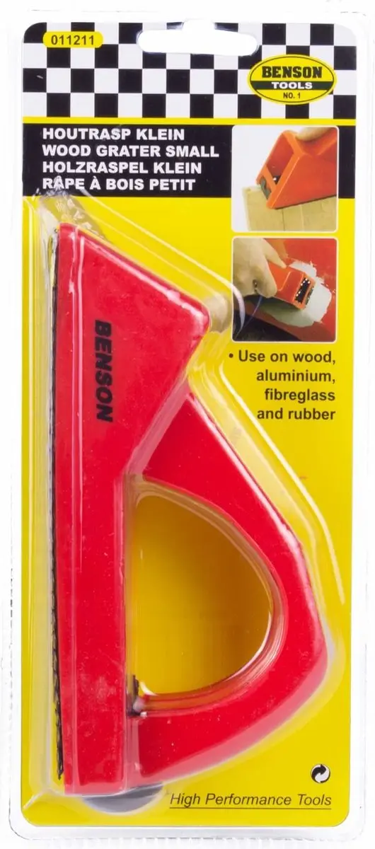 Benson Arrow Tech Houtrasp Klein 145mm - Rood - afbeelding 3 van 6