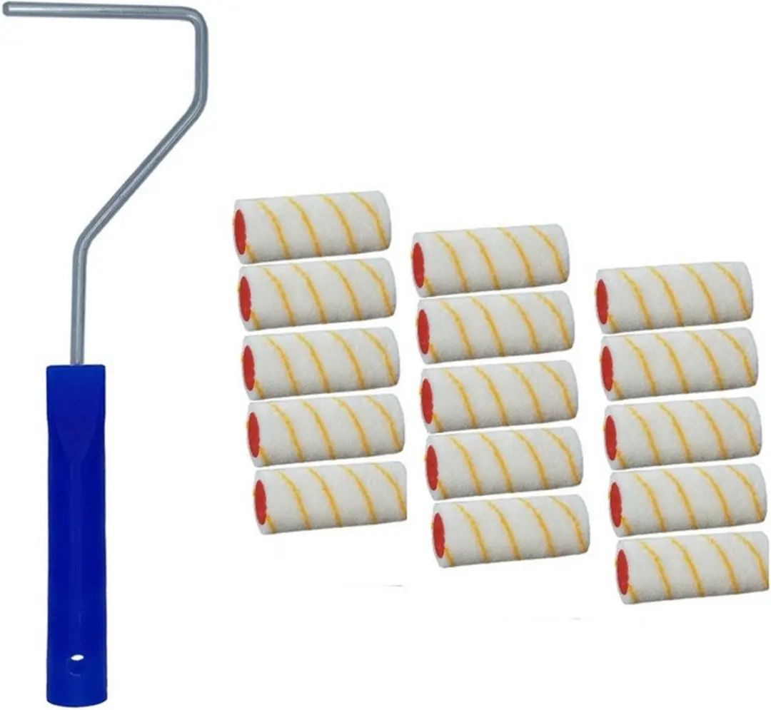 15x verfroller / vachtrollers incl rollerbeugel