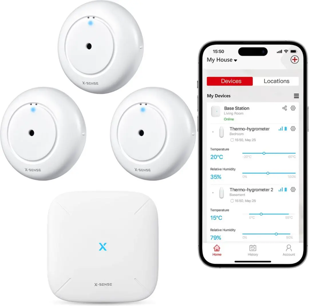 X-Sense SWS51 Slimme Watermelder bundel met WiFi