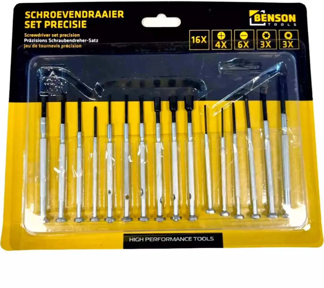 Benson 16-delige precisie schroevendraaierset