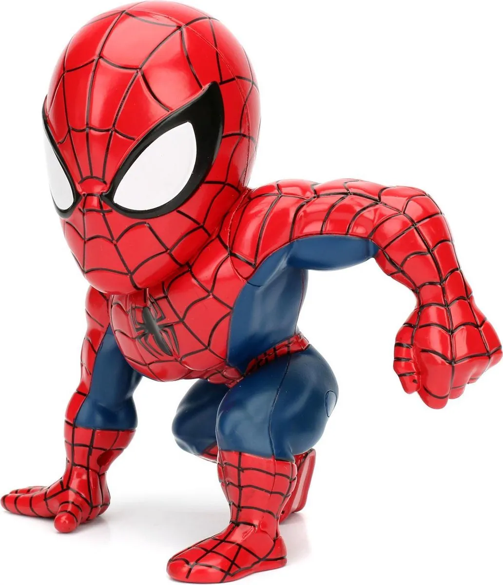 Marvel Simba Metaal Spiderman Figuur 15cm - Rood