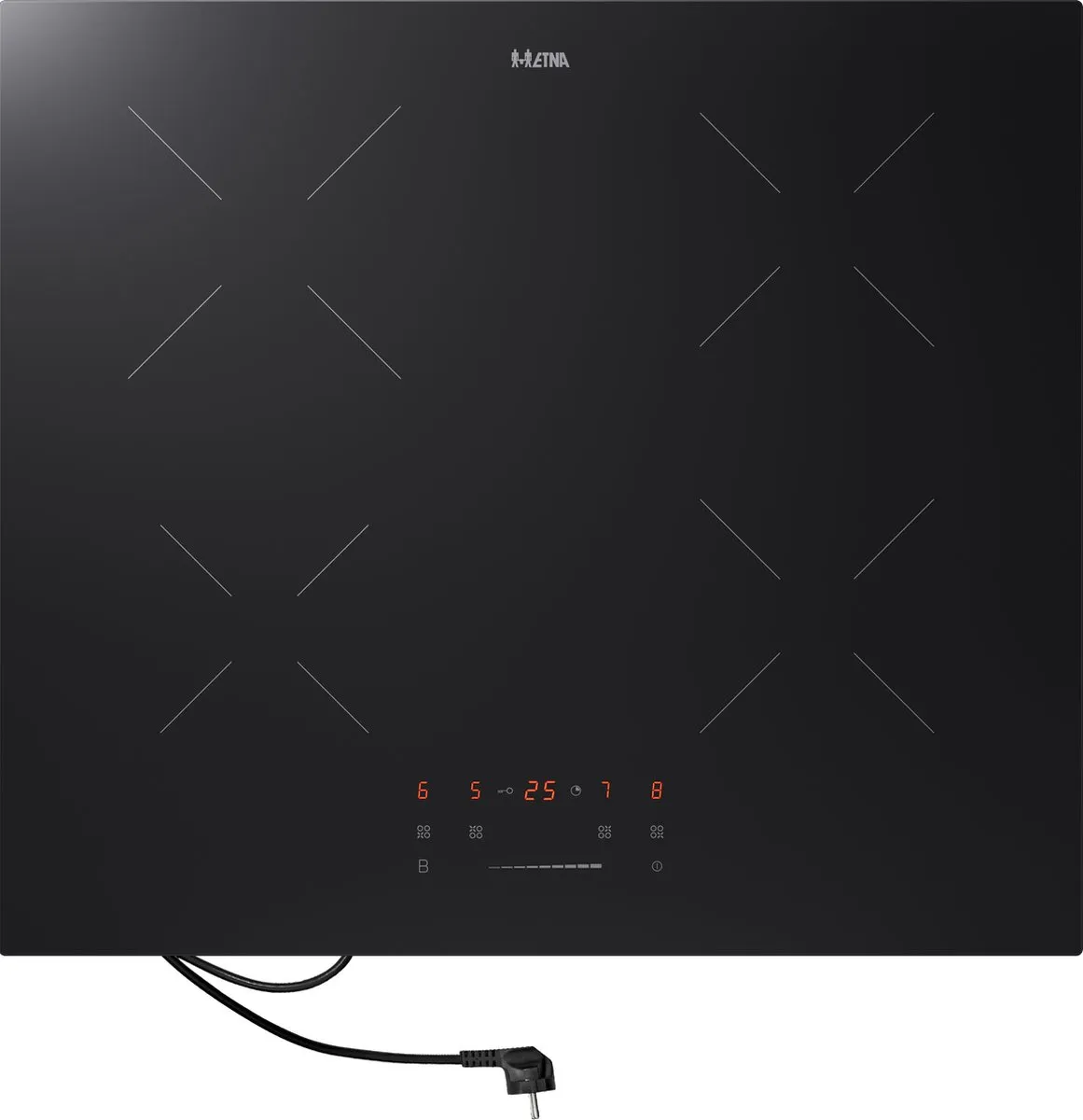 Etna KIS159ZT Inductiekookplaat 59cm - 4 Zones - Zwart