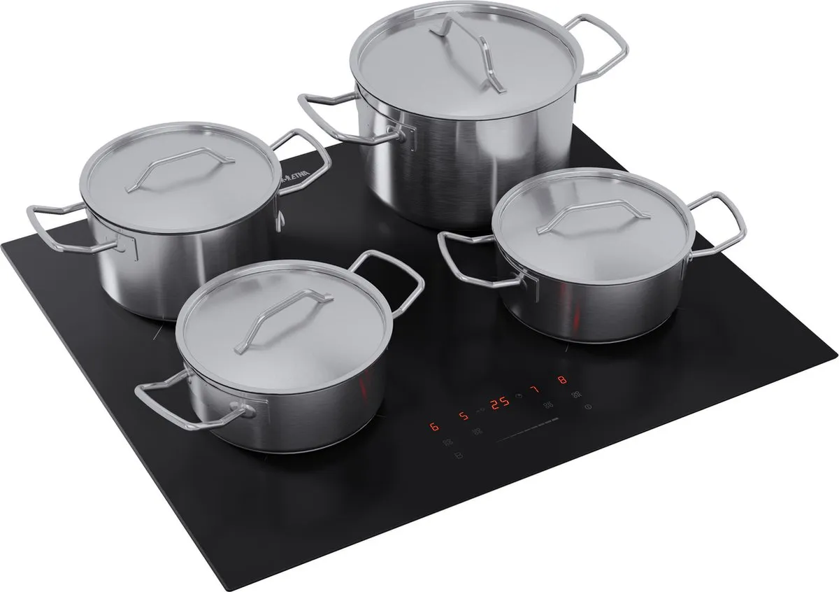 Etna KIS159ZT Inductiekookplaat 59cm - 4 Zones - Zwart