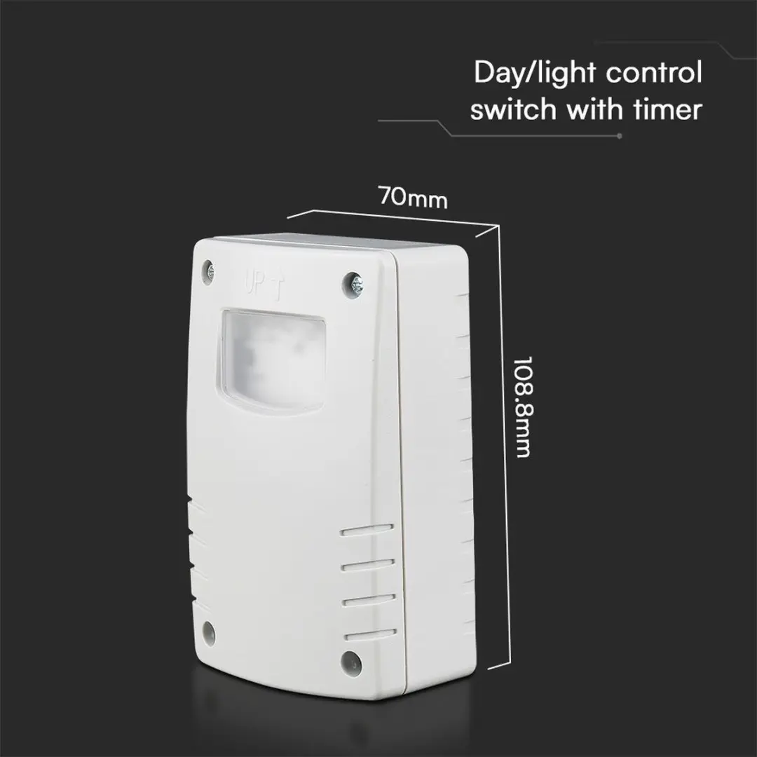 V-TAC VT-81007 Fotocel Bewegingssensor - IP65 - Wit - afbeelding 3 van 6