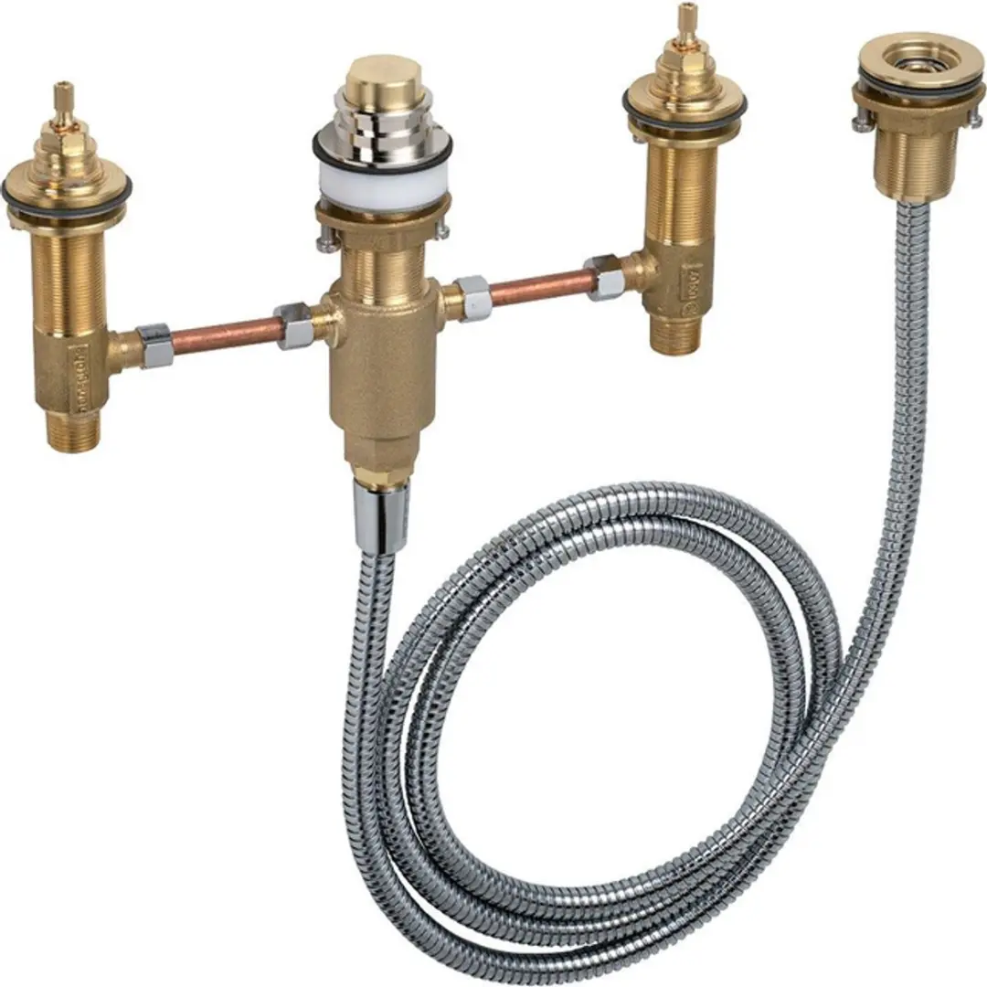 Hansgrohe Inbouwdeel 4-gats Badrandcombinatie zonder Secuflex
