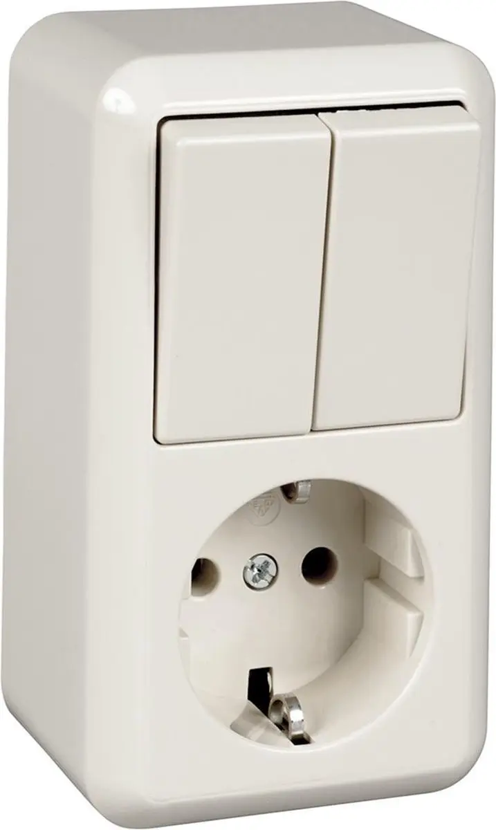 Schneider Electric Contura 388504 Combi Stopcontact - Wit - afbeelding 2 van 2