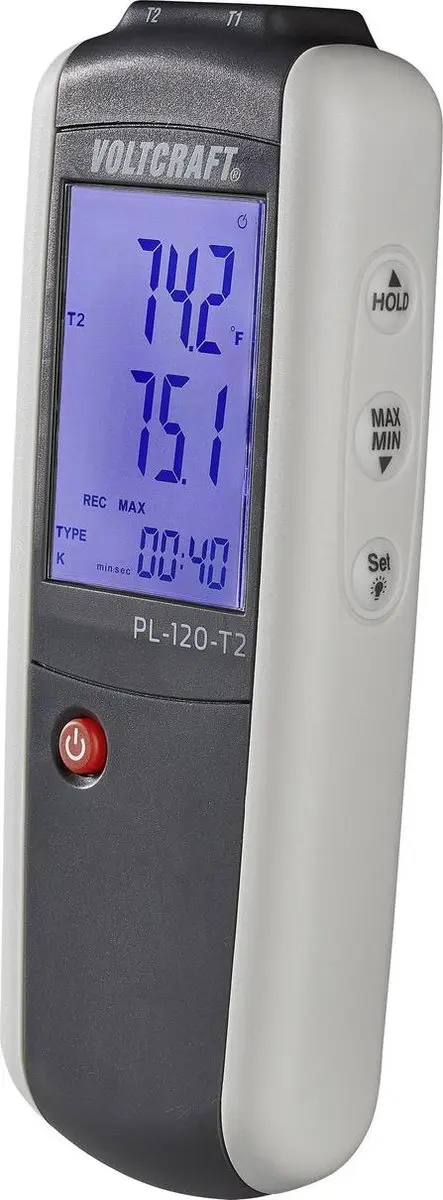 Voltcraft PL-120 T2 Temperatuurmeter -200 tot +1372 °C - afbeelding 2 van 5
