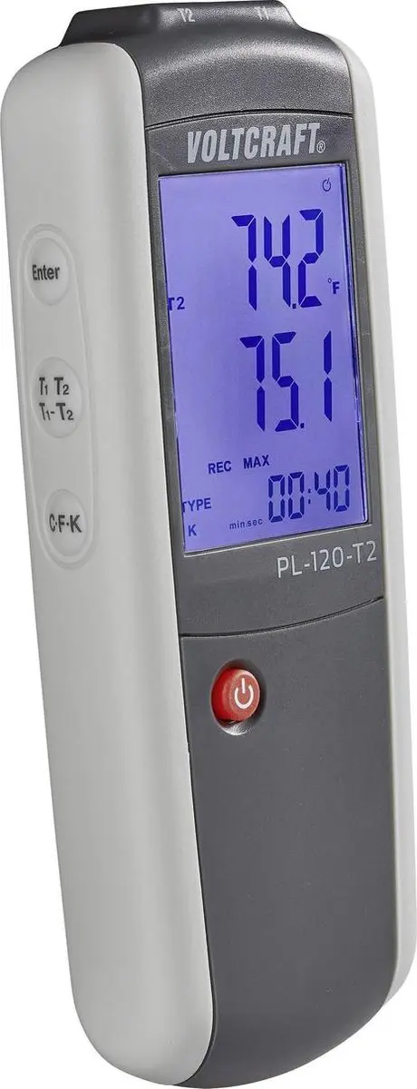 Voltcraft PL-120 T2 Temperatuurmeter -200 tot +1372 °C - afbeelding 4 van 5