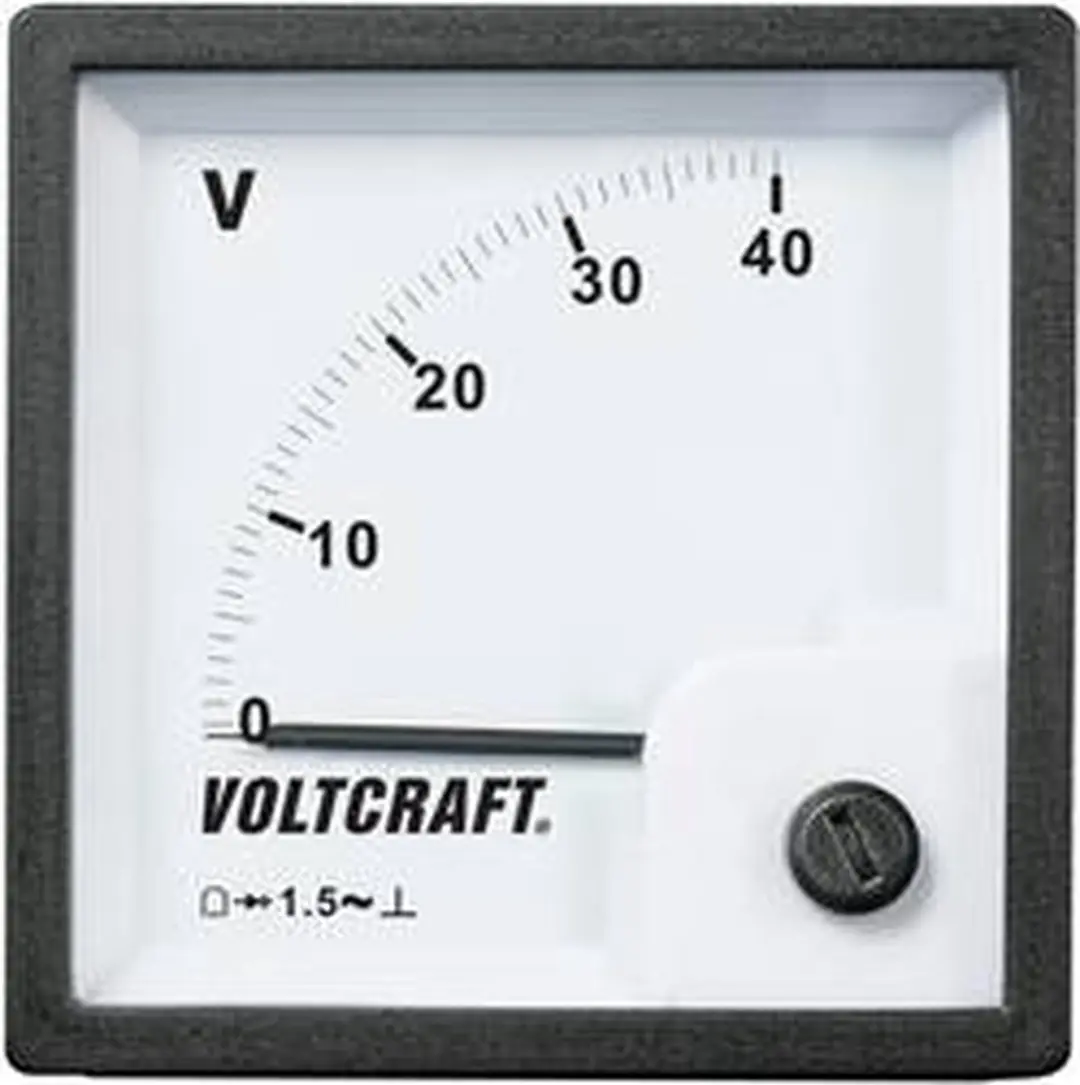 Voltcraft AM-72x72/40V Analoog Inbouwmeetinstrument 40V Draaispoel