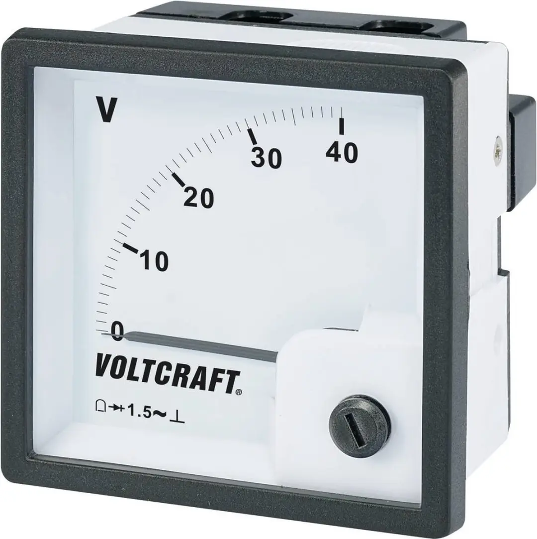 Voltcraft AM-72x72/40V Analoog Inbouwmeetinstrument 40V Draaispoel - afbeelding 2 van 4