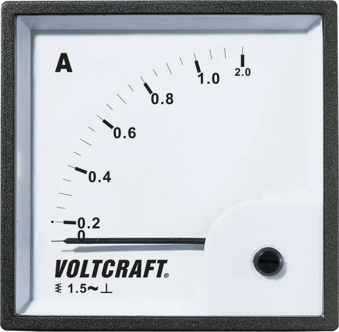 Voltcraft AM-72X72/1A Analoog inbouwmeetinstrument 1A - afbeelding 4 van 4