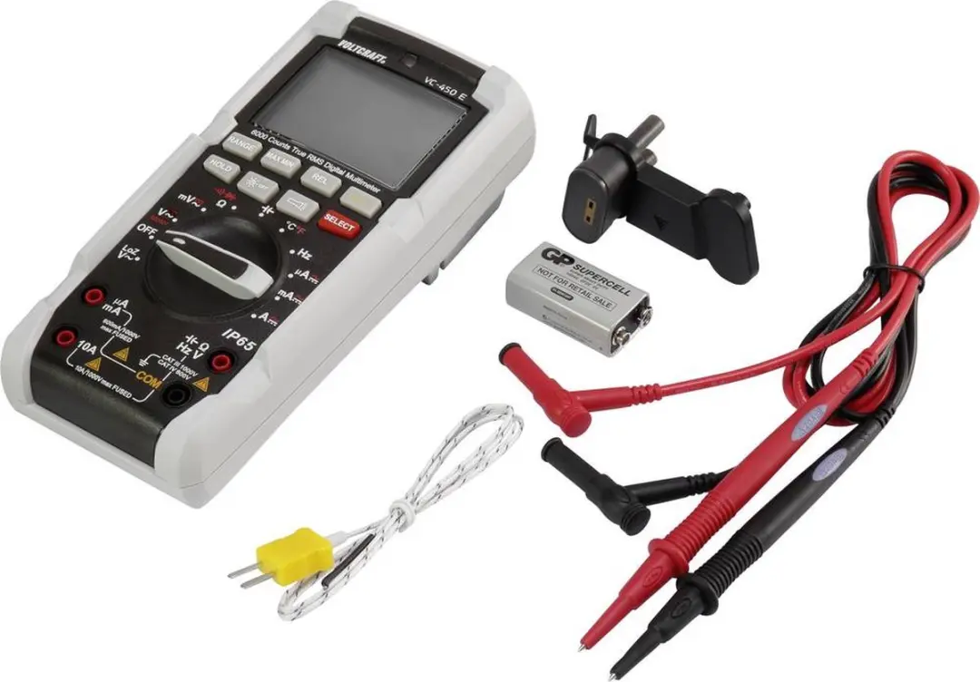 Voltcraft VC-450 E Multimeter - IP65 - afbeelding 5 van 6