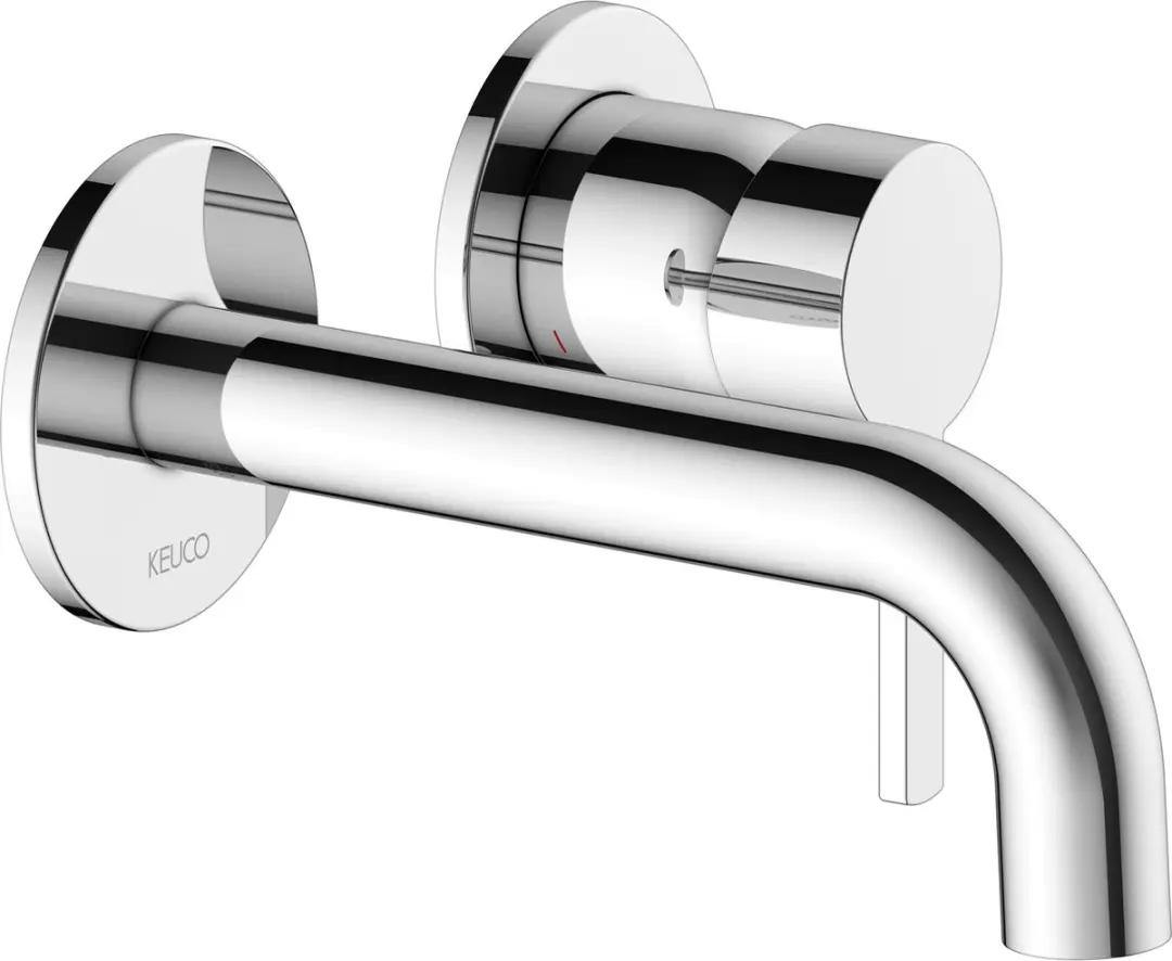 Keuco 1-hendel wastafelmengkraan wandinbouw 2 gaten, 53916010201