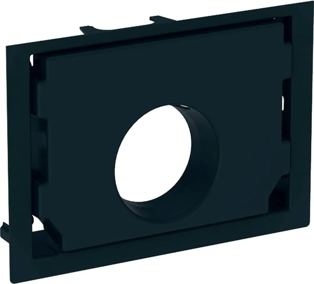 Geberit One Afbouwset wastafel 37x26 cm Zwart
