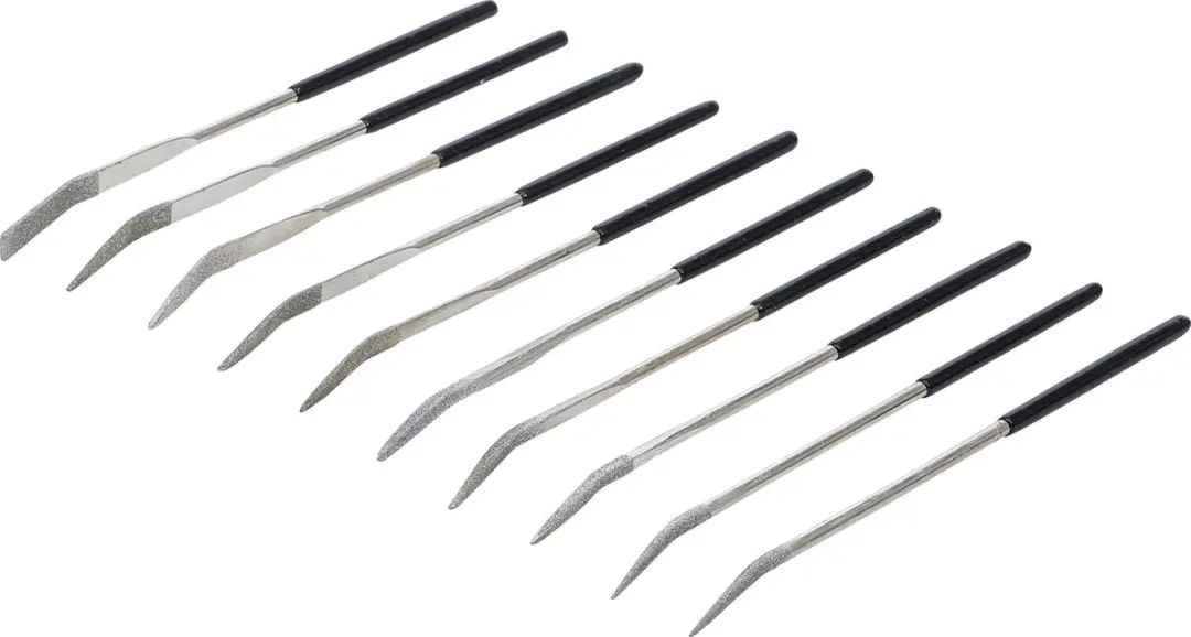 BGS Diamant vijlenset gebogen 140 x 3 mm