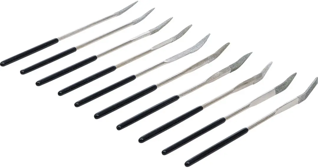 BGS Diamant vijlenset gebogen 140 x 3 mm - 10 delig - afbeelding 4 van 6