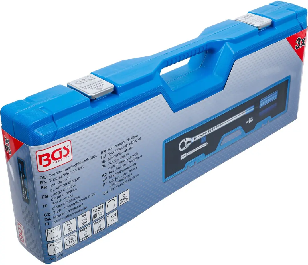 BGS technic Momentsleutelset 1/2" 40-220 Nm - afbeelding 3 van 6