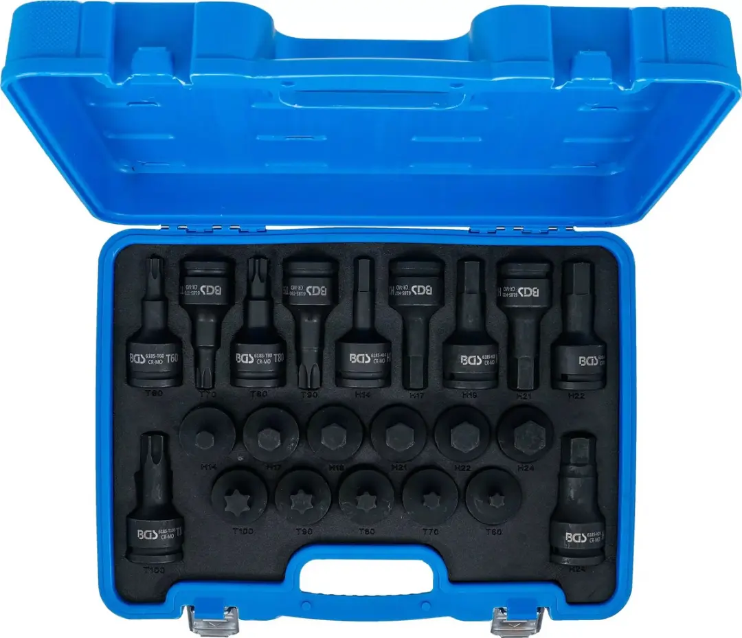 BGS Slagbitset 3/4 - Binnenzeskant en Torx - 22 delig - afbeelding 2 van 6