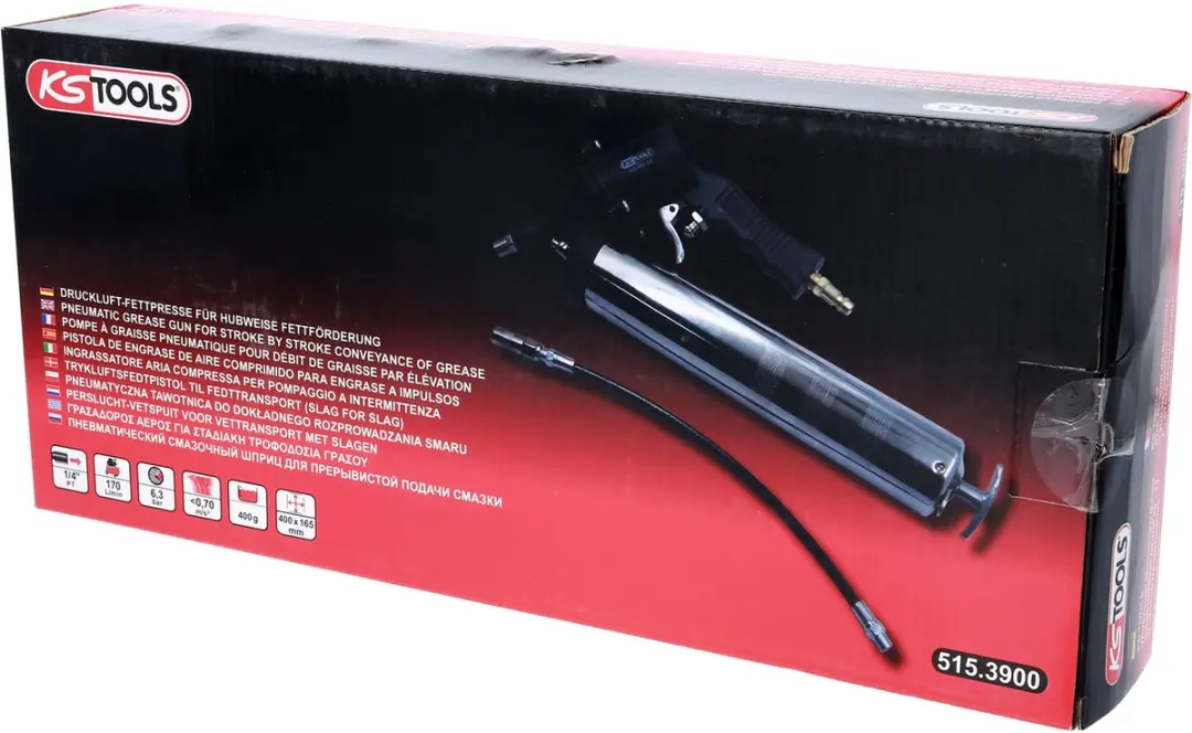 KS Tools 515.3900 Pneumatische vetspuit - 40cm - 400ml - afbeelding 2 van 6