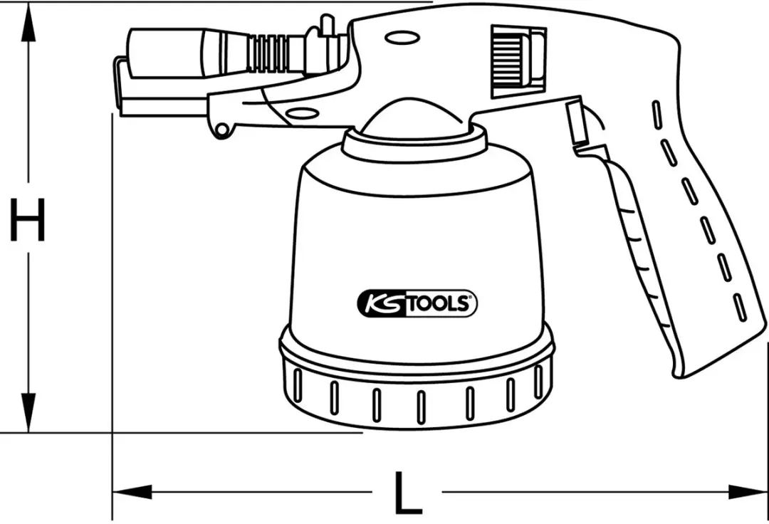 KS Tools 903.5902 Gasbrander - 650 °C - afbeelding 4 van 6