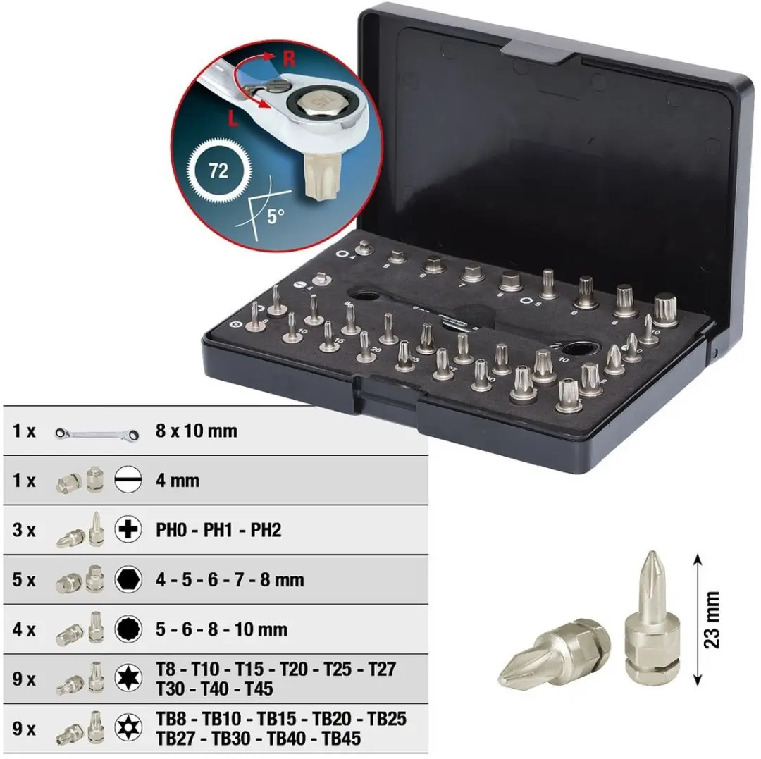 KS Tools 503.4670 Microbitset 32-delig - afbeelding 3 van 6
