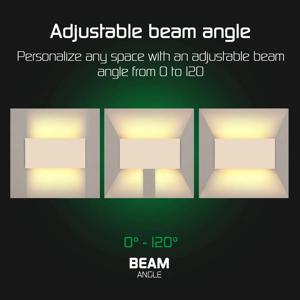 LEDVION LED Wandlamp 9,5W 3000K IP54 - Beige