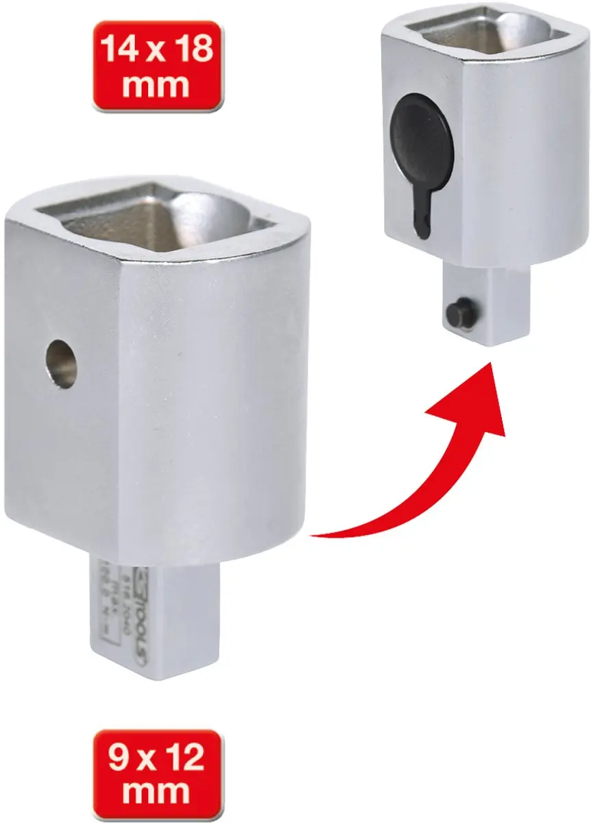 KS Tools 516.2040 Insteekadapter - Kleurloos - afbeelding 2 van 6