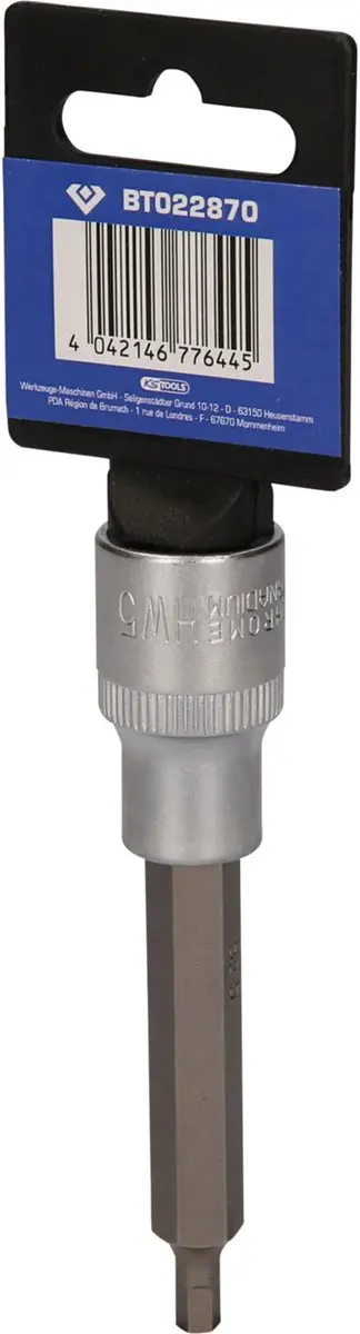 Brilliant Tools BT022870 Inbus Dopsleutel 5mm - 1/2" - afbeelding 4 van 4