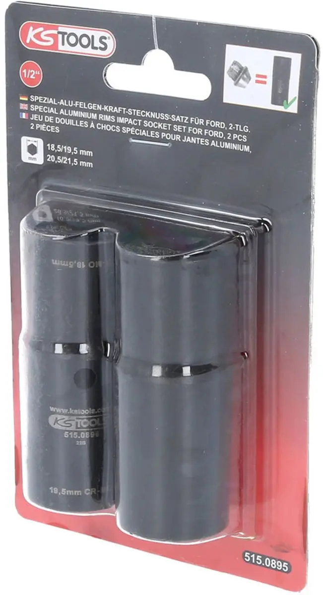 KS Tools 515.0895 Verwisselbare Koppen 1/2 (12,5 mm) - afbeelding 6 van 6