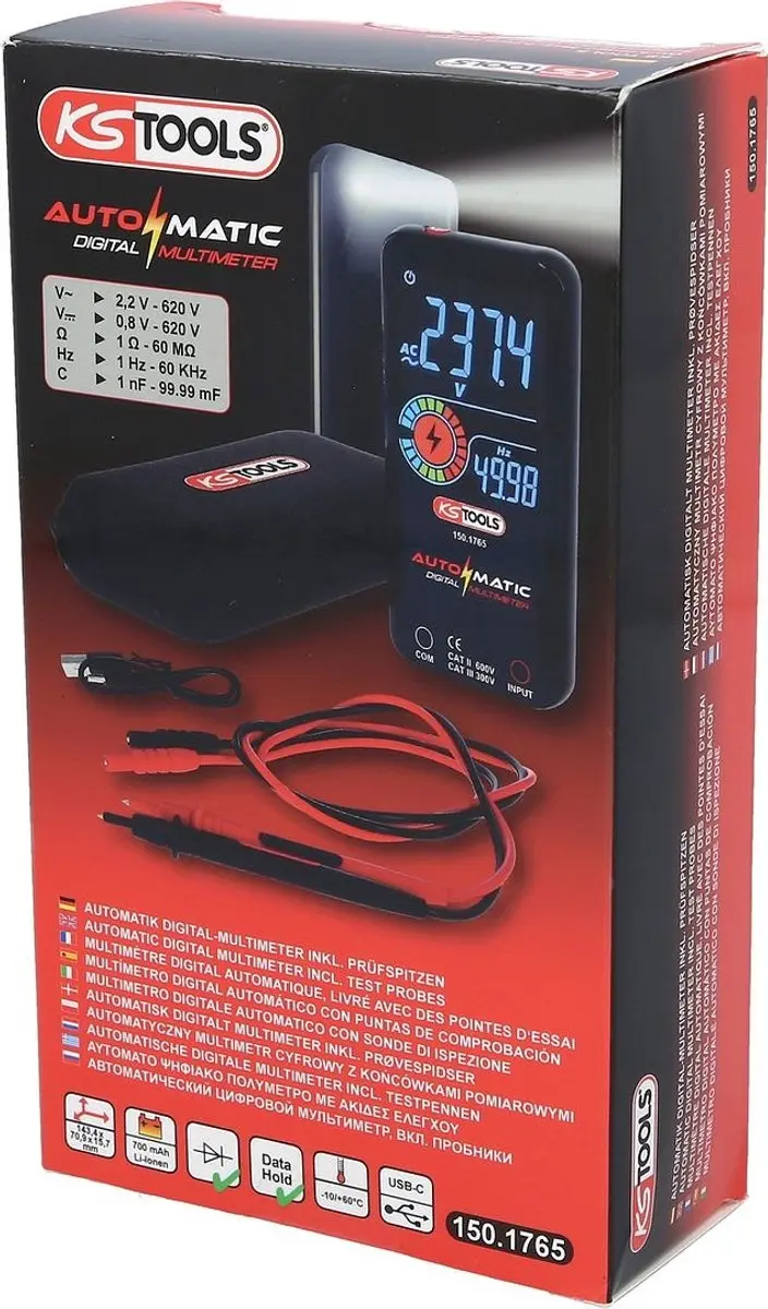 KS Tools 150.1765 Multimeter - afbeelding 5 van 6